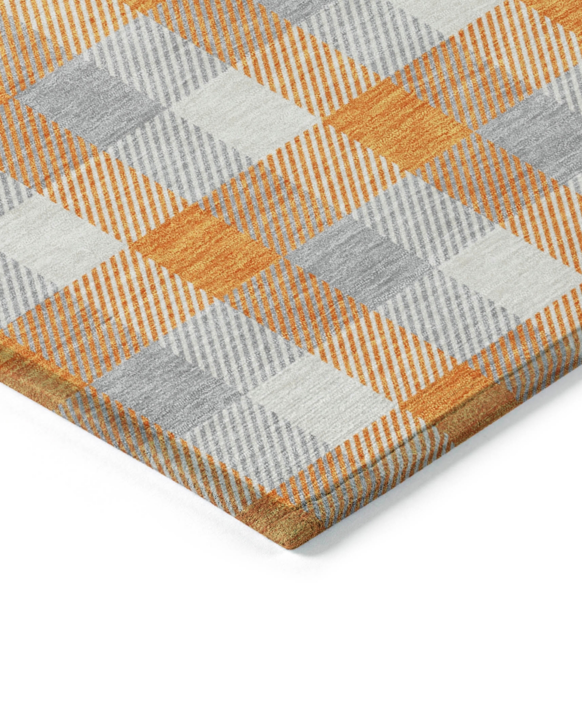 Addison Chantille Mahine Washable Acn1053 2'6"x3'10" Area Rug In Orange