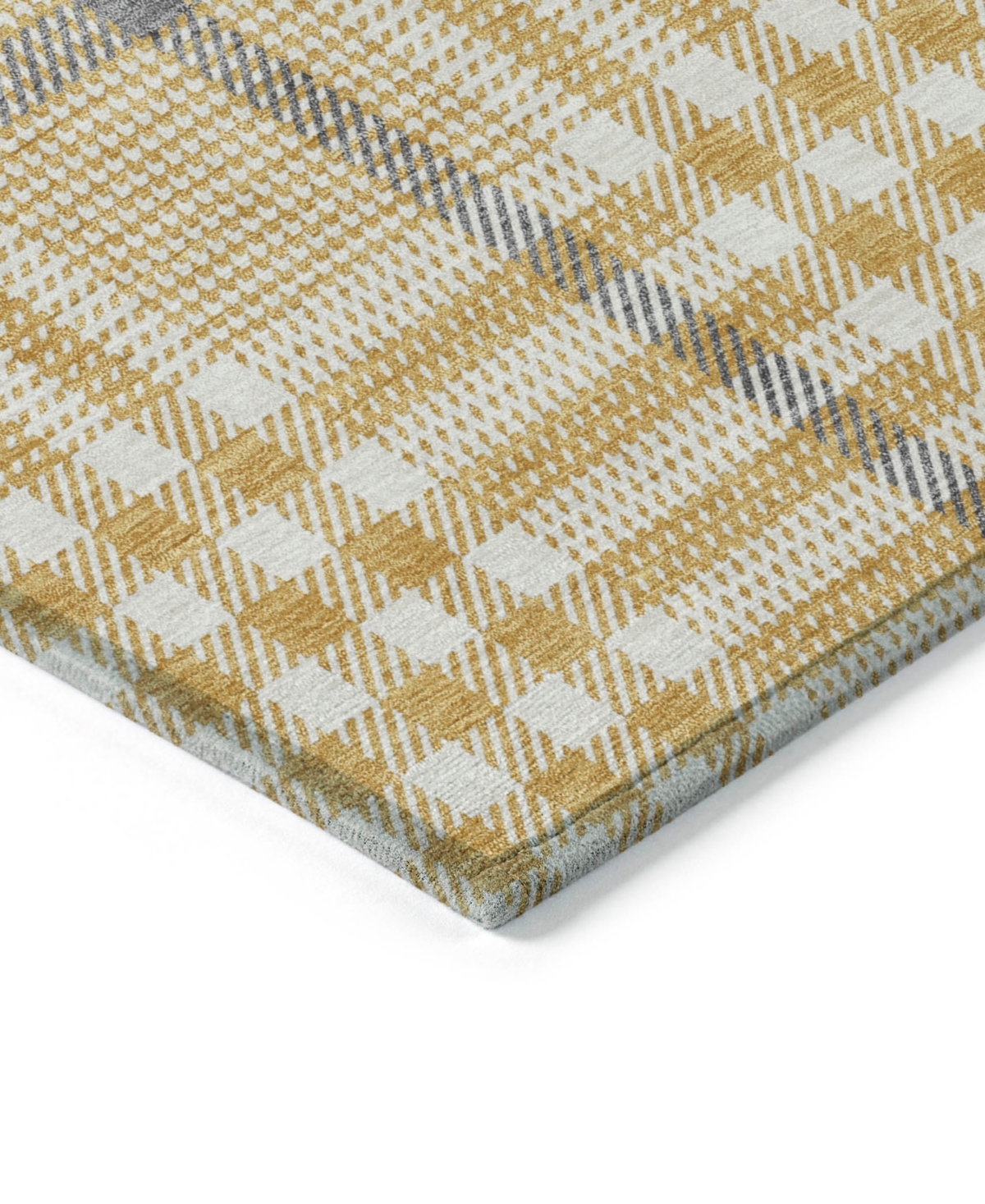 Addison Chantille Mahine Washable Acn1054 2'3"x7'6" Runner Area Rug In Gold