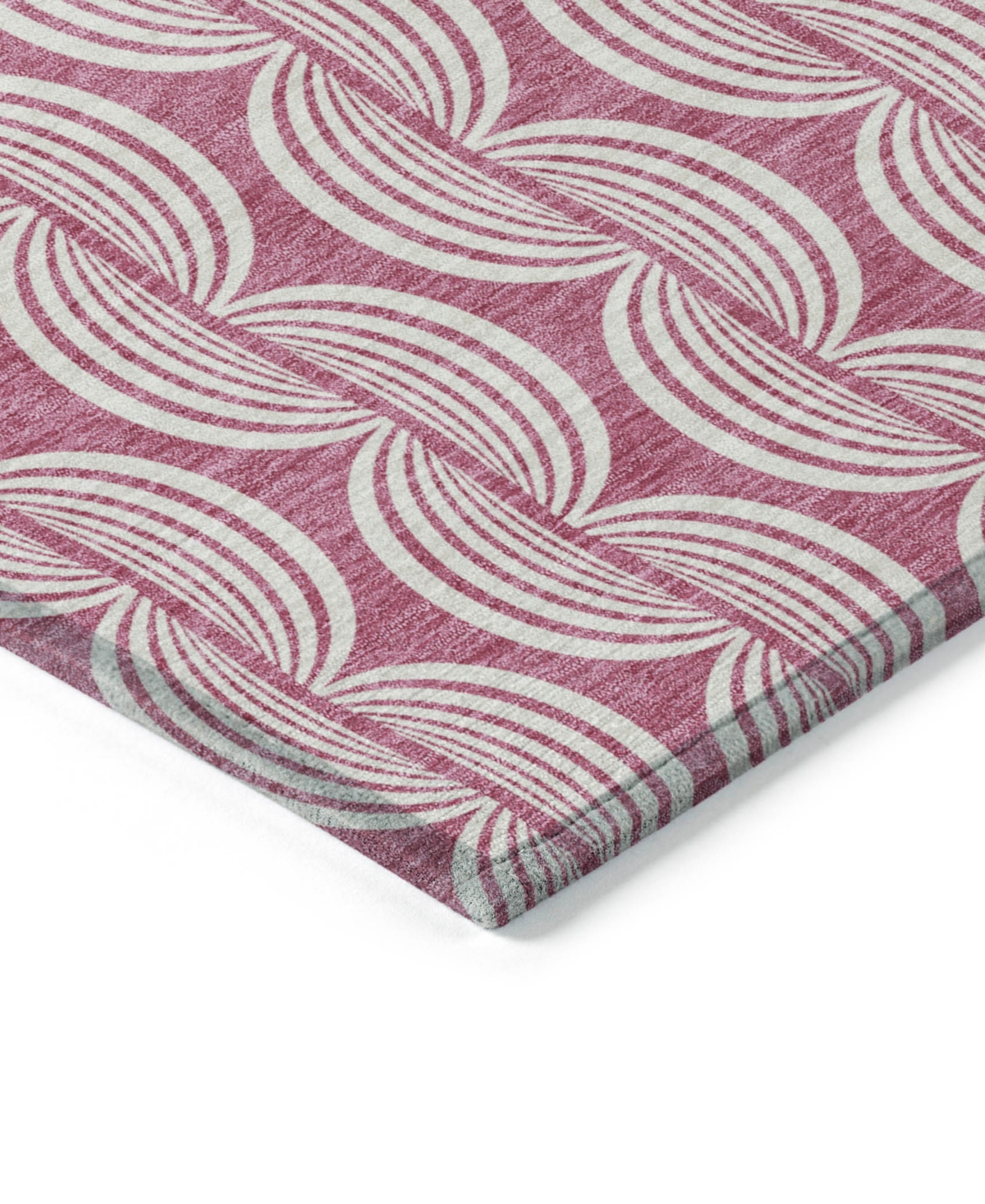 Addison Chantille Mahine Washable Acn1055 2'3"x7'6" Runner Area Rug In Rose