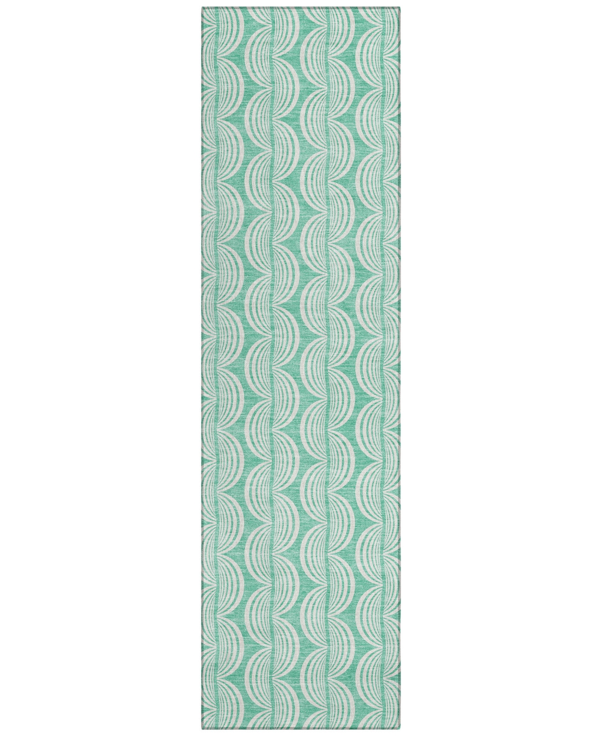 Addison Chantille Mahine Washable Acn1056 2'3"x7'6" Runner Area Rug In Mint