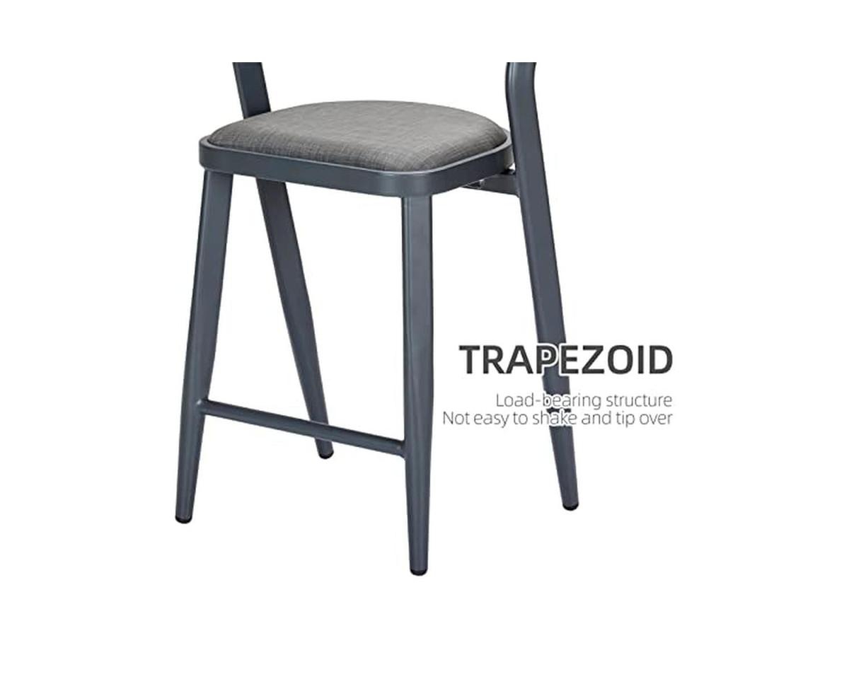 gaomon Outdoor Counter Height Bar Stools Set of 2, Comfortable Chairs for Indoor and Outdoor Use, All-Weather Design, Simple Assembly, 330lb Weight Ca
