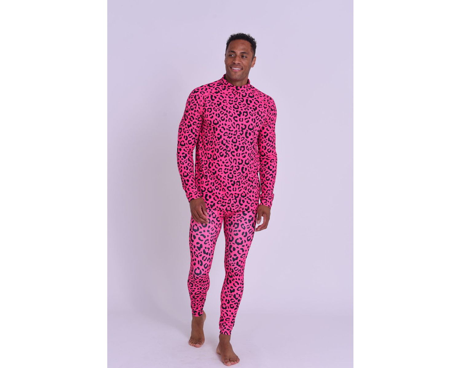 Men's Baselayer Pant - Hotel California Pink Leopard