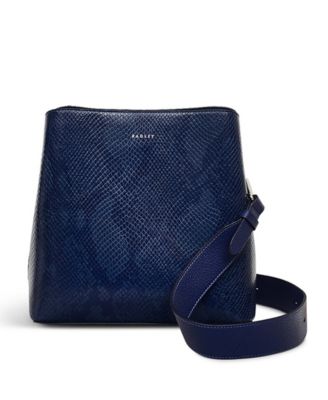Dukes Place Icon Faux Lizard Zip Top Crossbody Bag