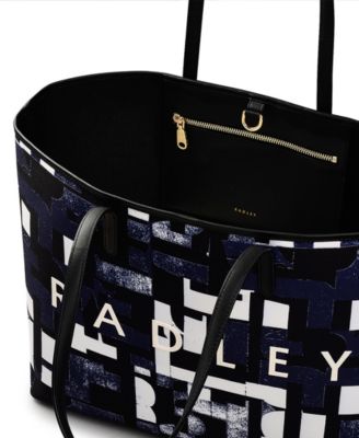 Southwell Gardens Abstract Geo Large Open Top Tote Bag