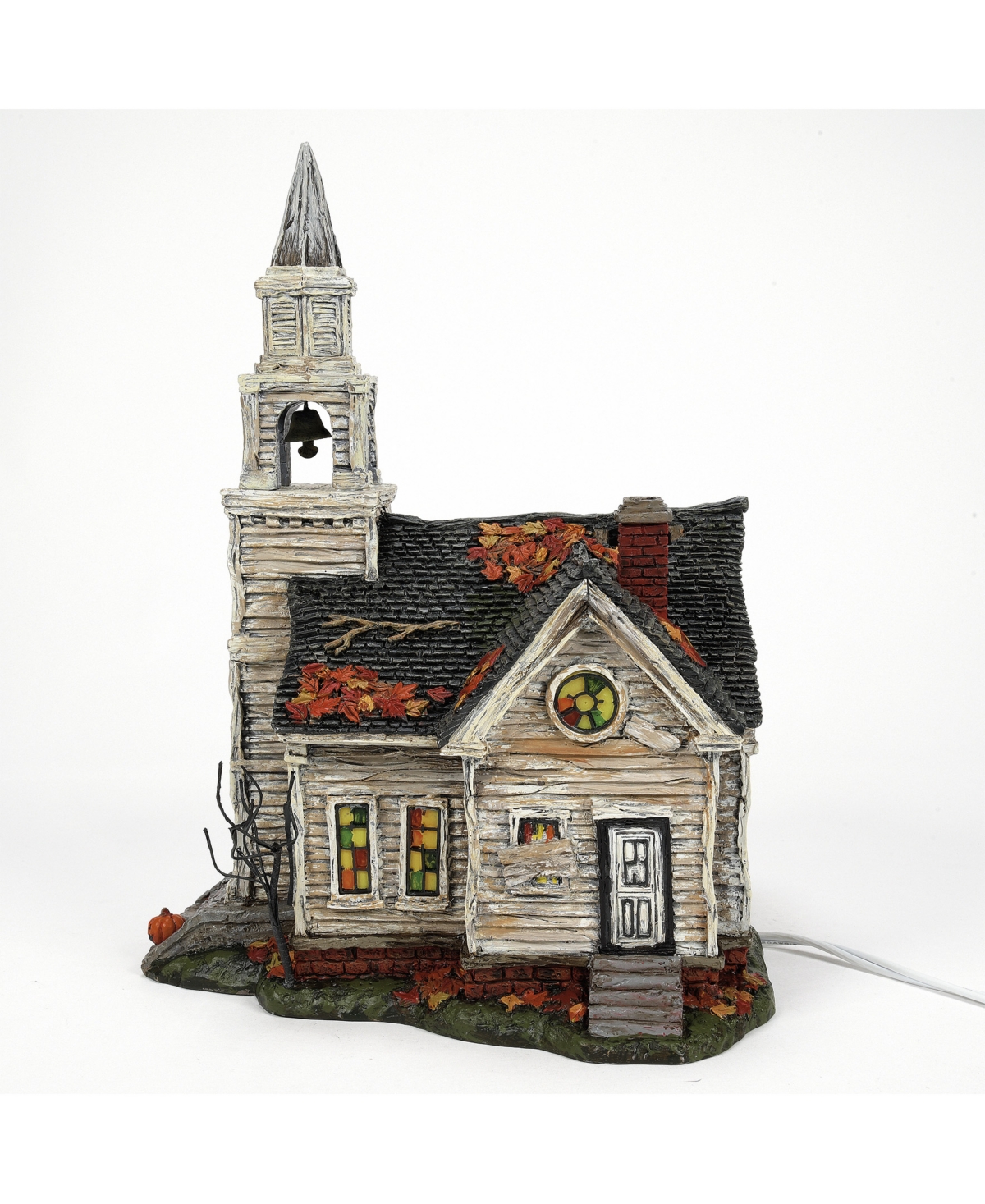 Department Five Fallen Church Set Of 2 Village Accessory In Multi Color