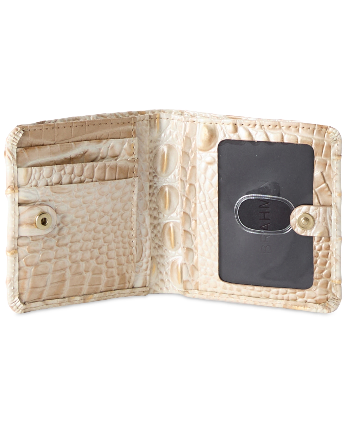 Brahmin Jane Melbourne Embossed Leather Wallet In Contour