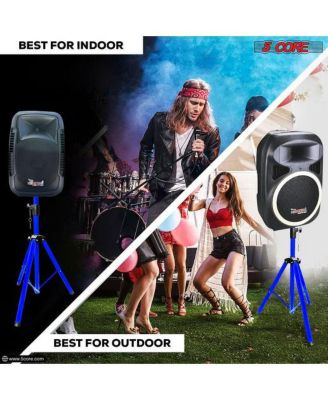 Speaker Stand Tripod Heavy Duty Adjustable Up to 72 Inch DJ Studio Monitor Stands Pole Mount - BLUE - 2PCS