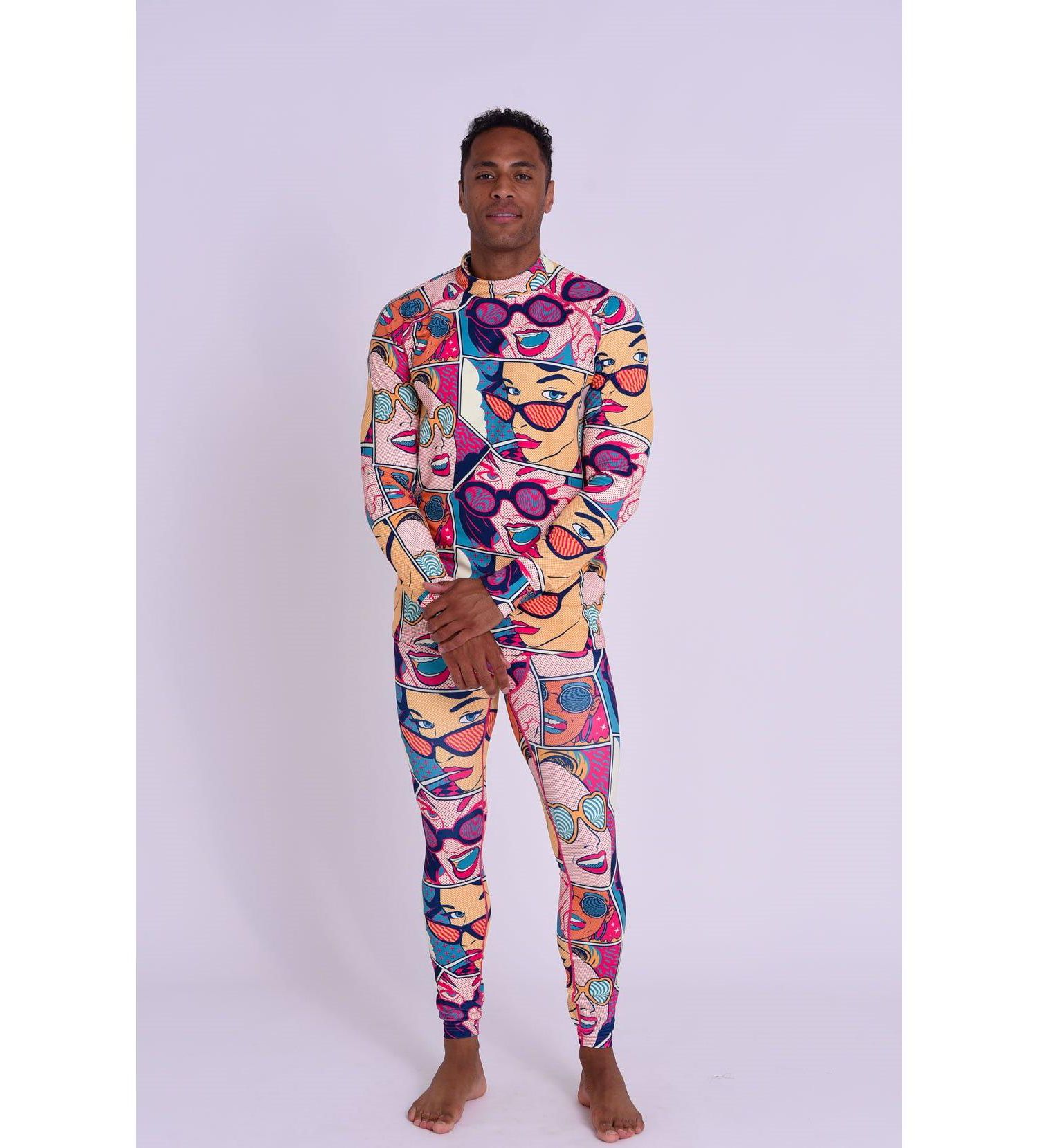 Men's Baselayer Top - Comic Book Candy