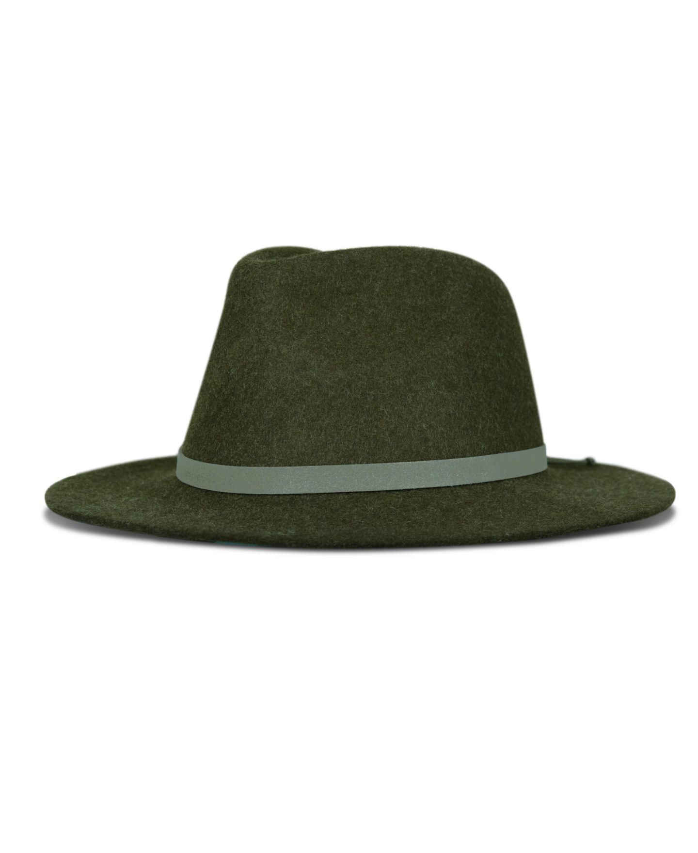 Женский головной убор Lucky Brand Wool Fedora Hat, цвет: Оливковый — фото 6