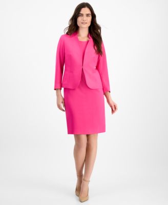 Le Suit - Petite Cutout Kissing Jacket & Sheath Dress Suit