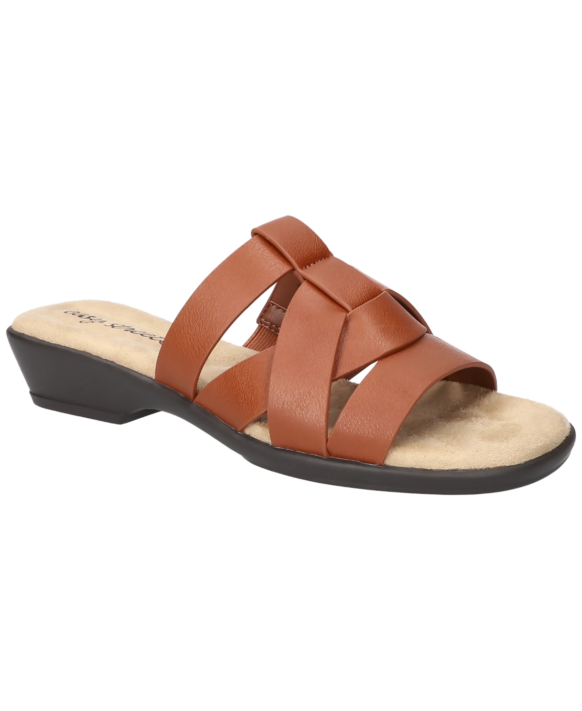Easy Street Women's Lakeport Comfort Slide Sandals - Cognac