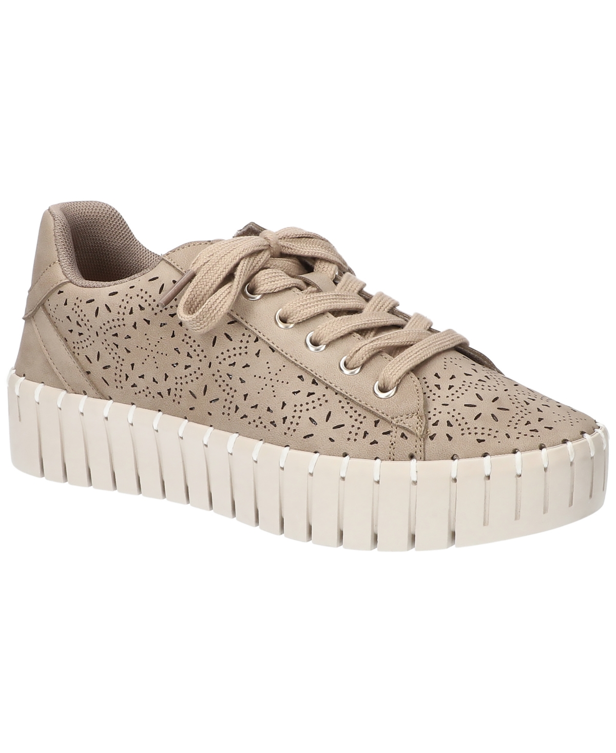 Easy Street Women's Retta Comfort Platform Sneakers In Natural