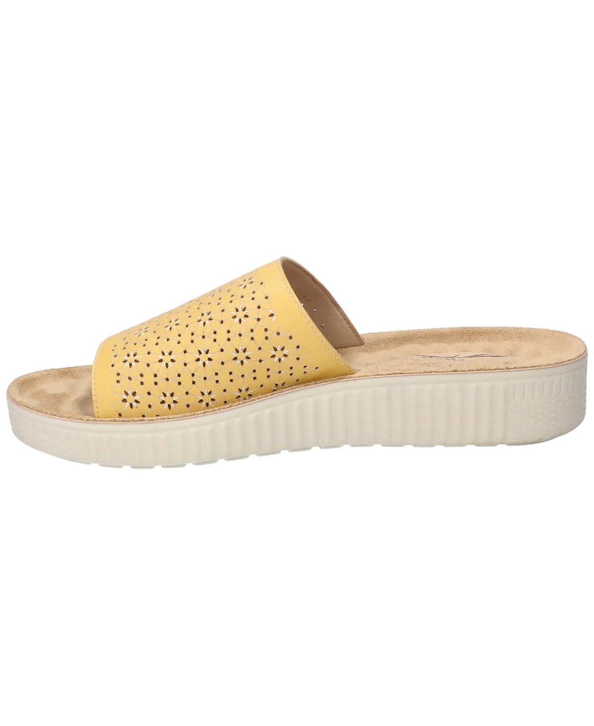 Easy Street Ivey Platform Sandal In Yellow