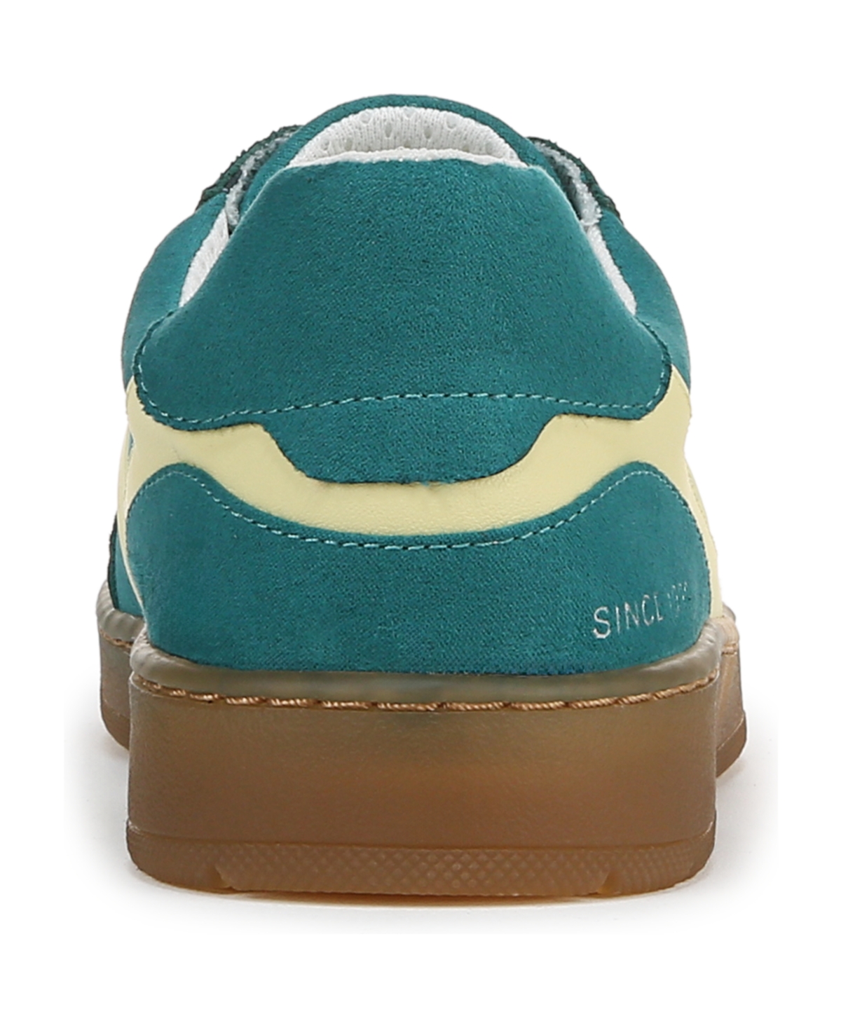 Franco Sarto Women's Ponti Lace Up Low Top Sneakers In Teal Green Fabric