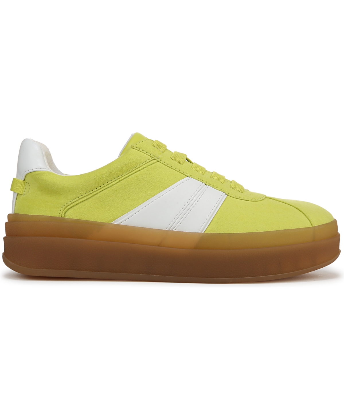 Franco Sarto Women's Vinto Lace Up Platform Sneakers In Lime Green Fabric