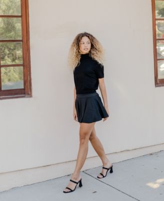 Women's Yorke Two-Band Square-Toe High-Heel Dress Sandals