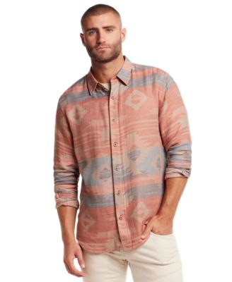 Weatherproof Vintage - Men's Regular-Fit Geo Jacquard Button-Down Shirt