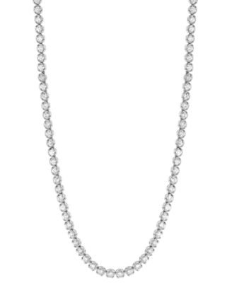 Macy's - Diamond Tennis Necklace (8 ct. t.w.) in 14k White Gold