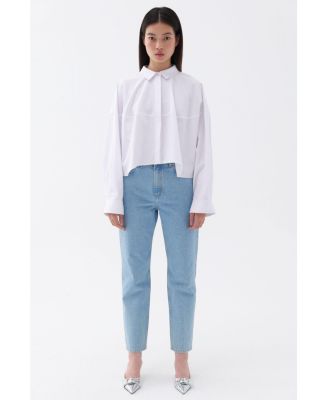 Women's Oversized Button-Up Shirt