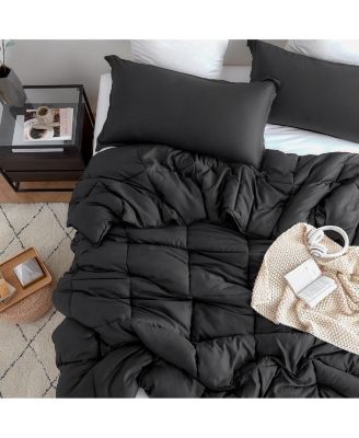 Snorze Cloud Comforter Set Ultra Cozy Bamboo - Oversized Comforter in Black