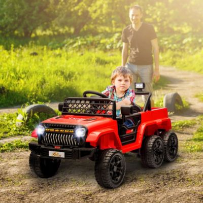 12V Kids Electric Car w/ 2WD/4WD Switch, Remote Control, Camouflage