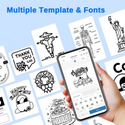 Nelko PM230 Mini Bluetooth Sticker Printer – Portable Thermal Printer with 3 Paper Rolls, Templates for Phone/Tablet – Easy Labeling Anywhere