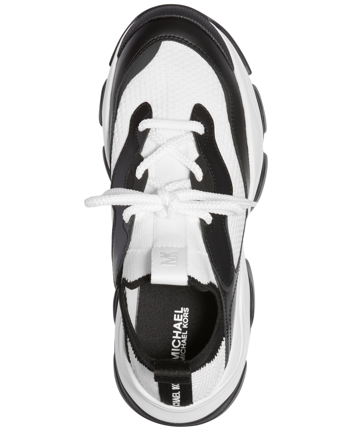 Michael Kors Michael  Women's Atlas Knit Trainer Sneakers In Black