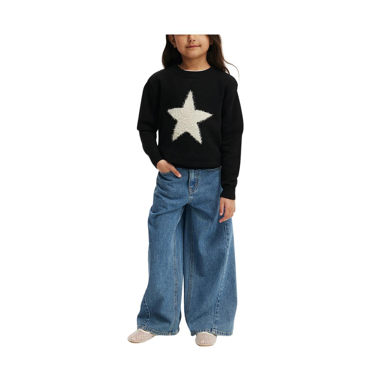 Cotton On Girls Little/Big Jen Knit Jumper -star