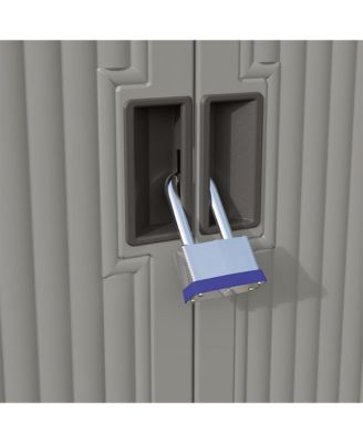 Backyard Oasis 130 Gallon Outdoor Storage Shed Basic Unit, Dove Gray