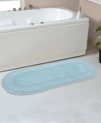 Hampton Crochet Reversible Bath Rug, 21" x 54"