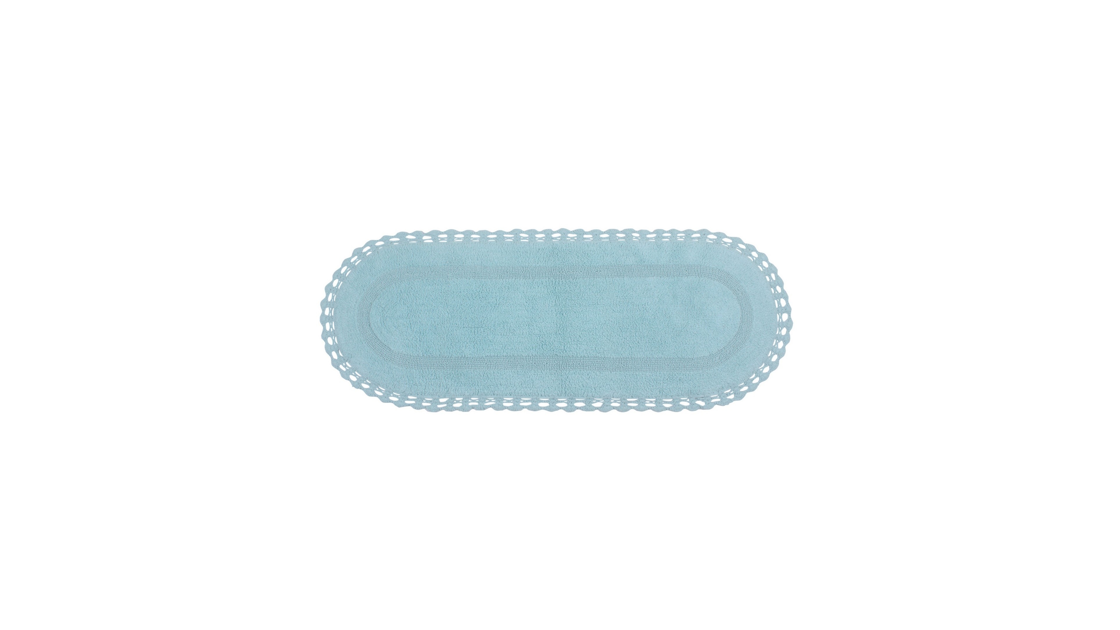 Home Weavers Hampton Crochet Reversible Bath Rug, 21" x 54"