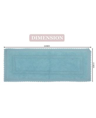 Opulent Reversible Bath Rug, 21" x 54"