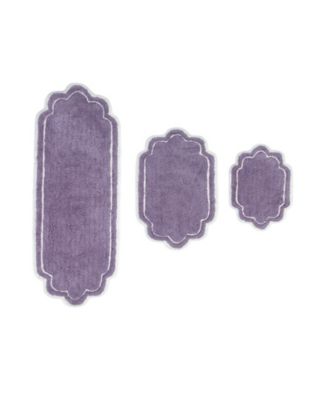 Allure Bathroom 3-Pc. Bath Rug Set