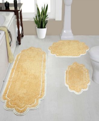 Allure Bathroom 3-Pc. Bath Rug Set