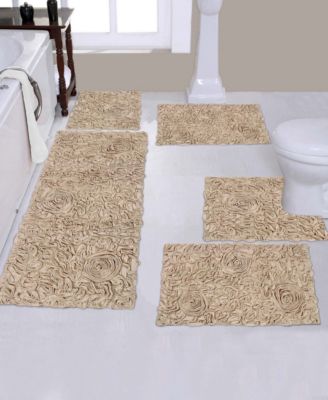 Home Weavers Bell Flower 5-Pc. Bath Rug Set