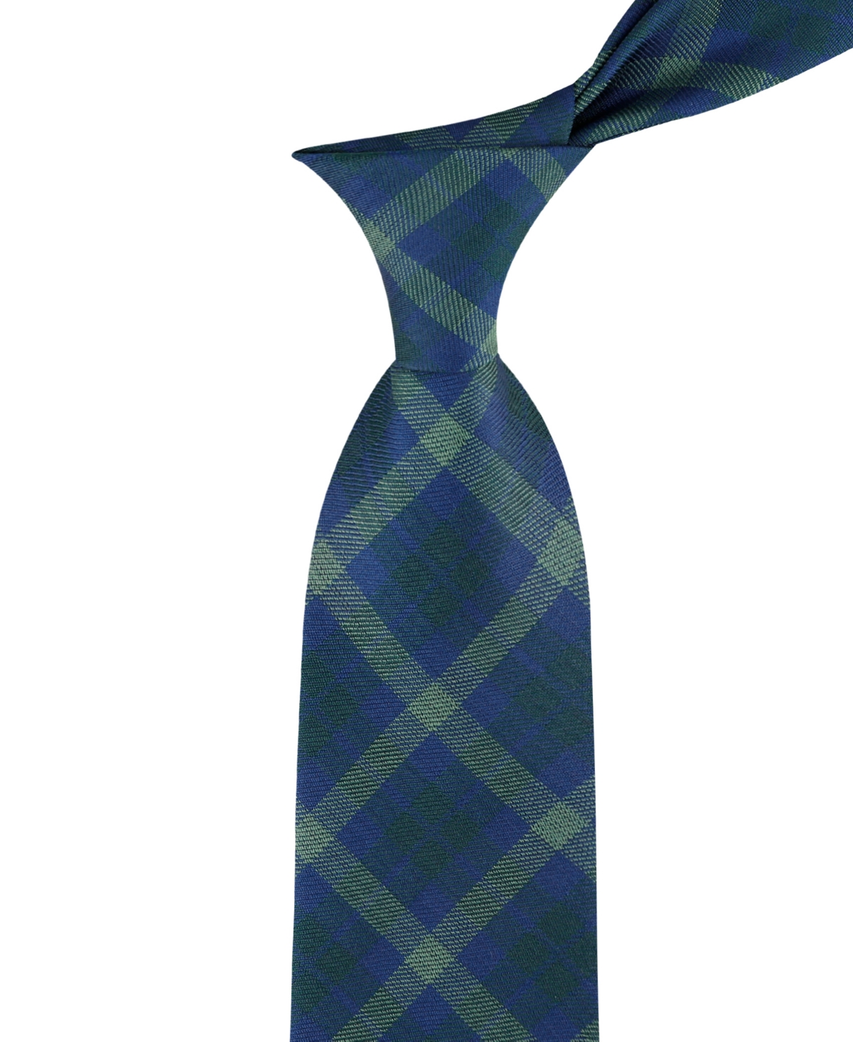 Tommy Hilfiger Men's Fred Tonal Plaid Tie In Hunter Green