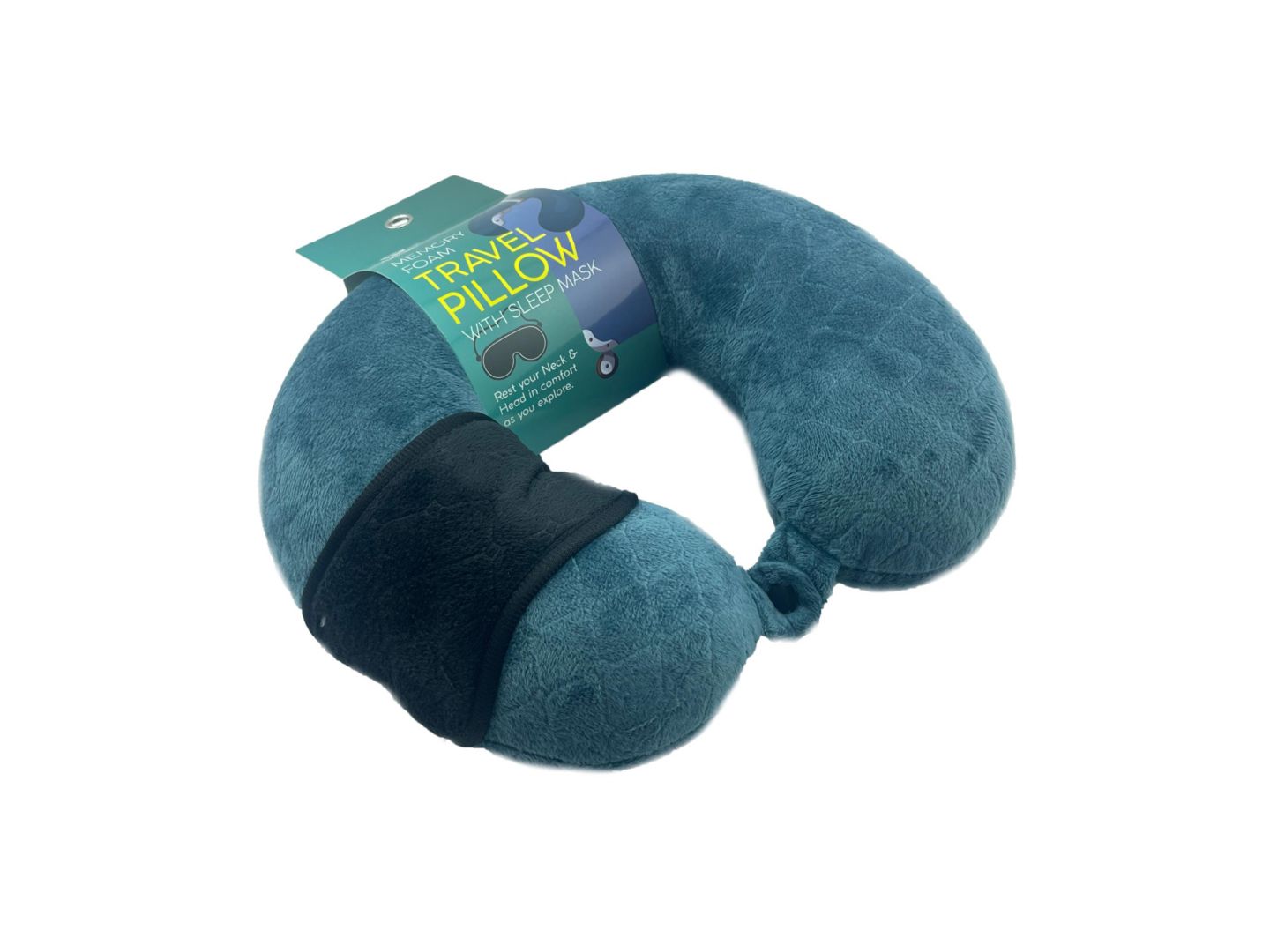 Подушка PURSONIC Memory Foam Travel Pillow with Sleep Mask — фото 3