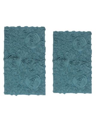 Bell Flower 2-Pc. Bath Rug Set