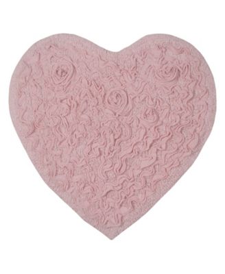 Modesto Heart Shaped Bath Rug, 25" x 25"