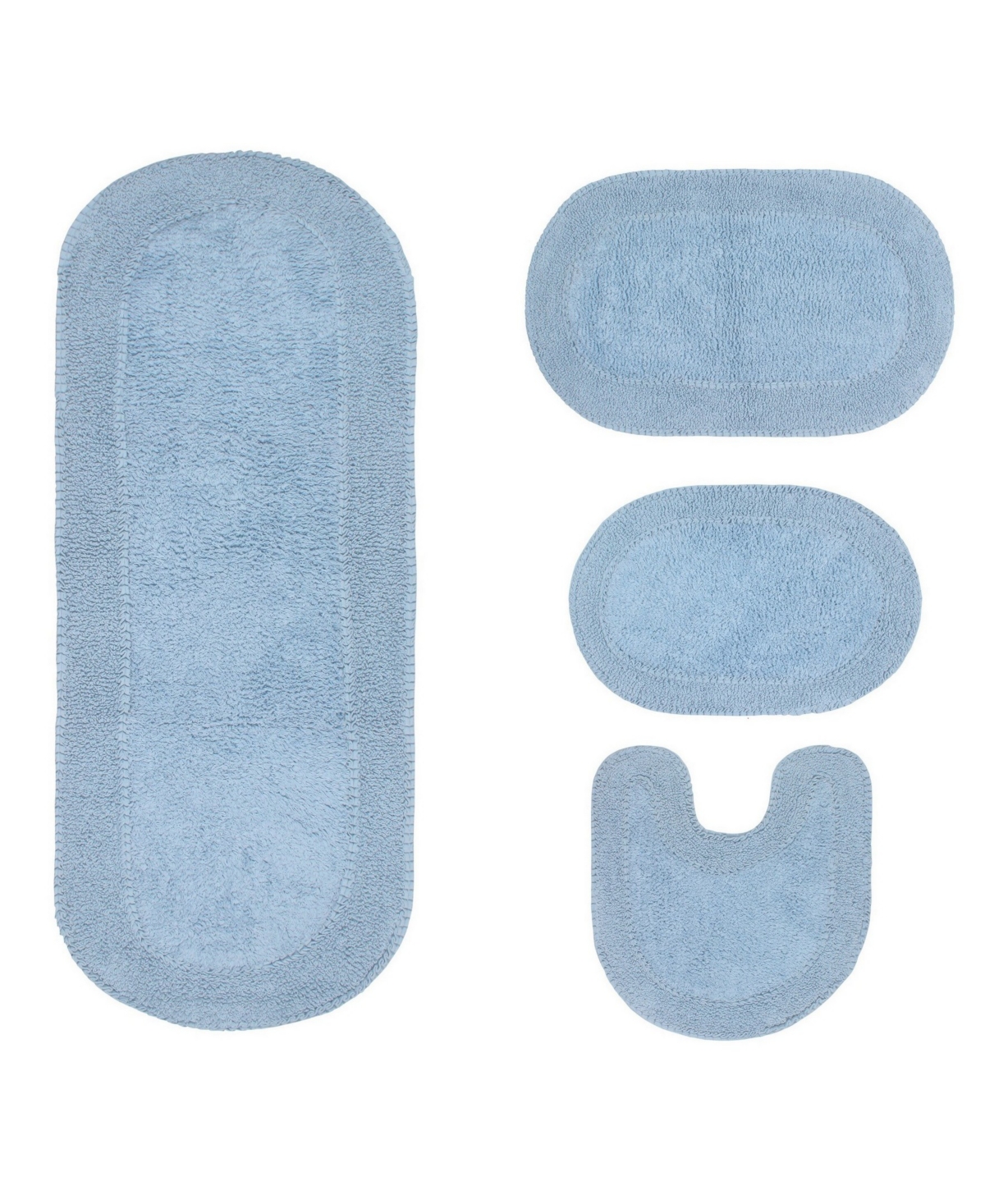 Home Weavers Double Ruffle -Pc. Bath Rug Set
