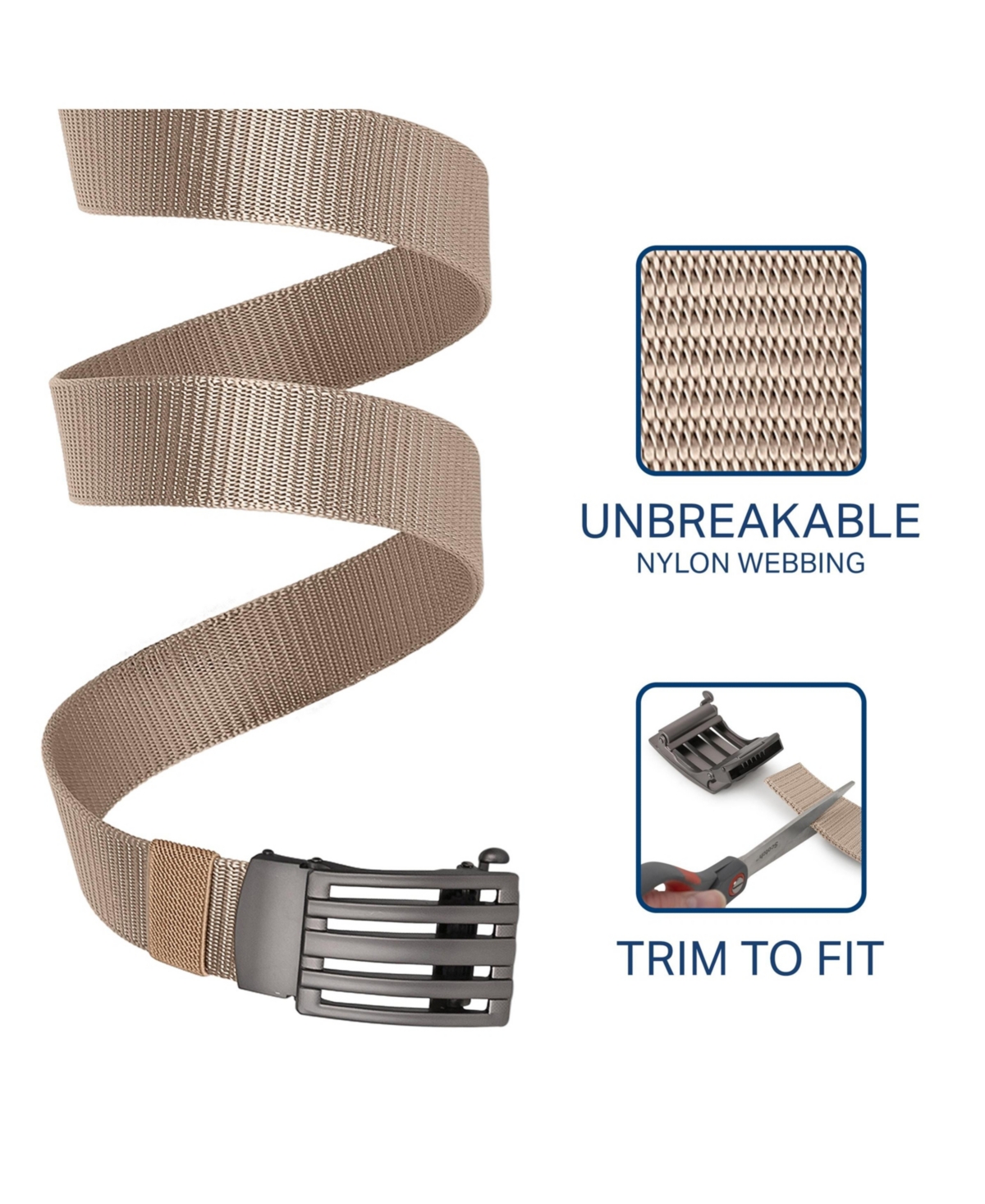 Mio Marino Men's Adjustable Tactical Ratchet Golf Belt
