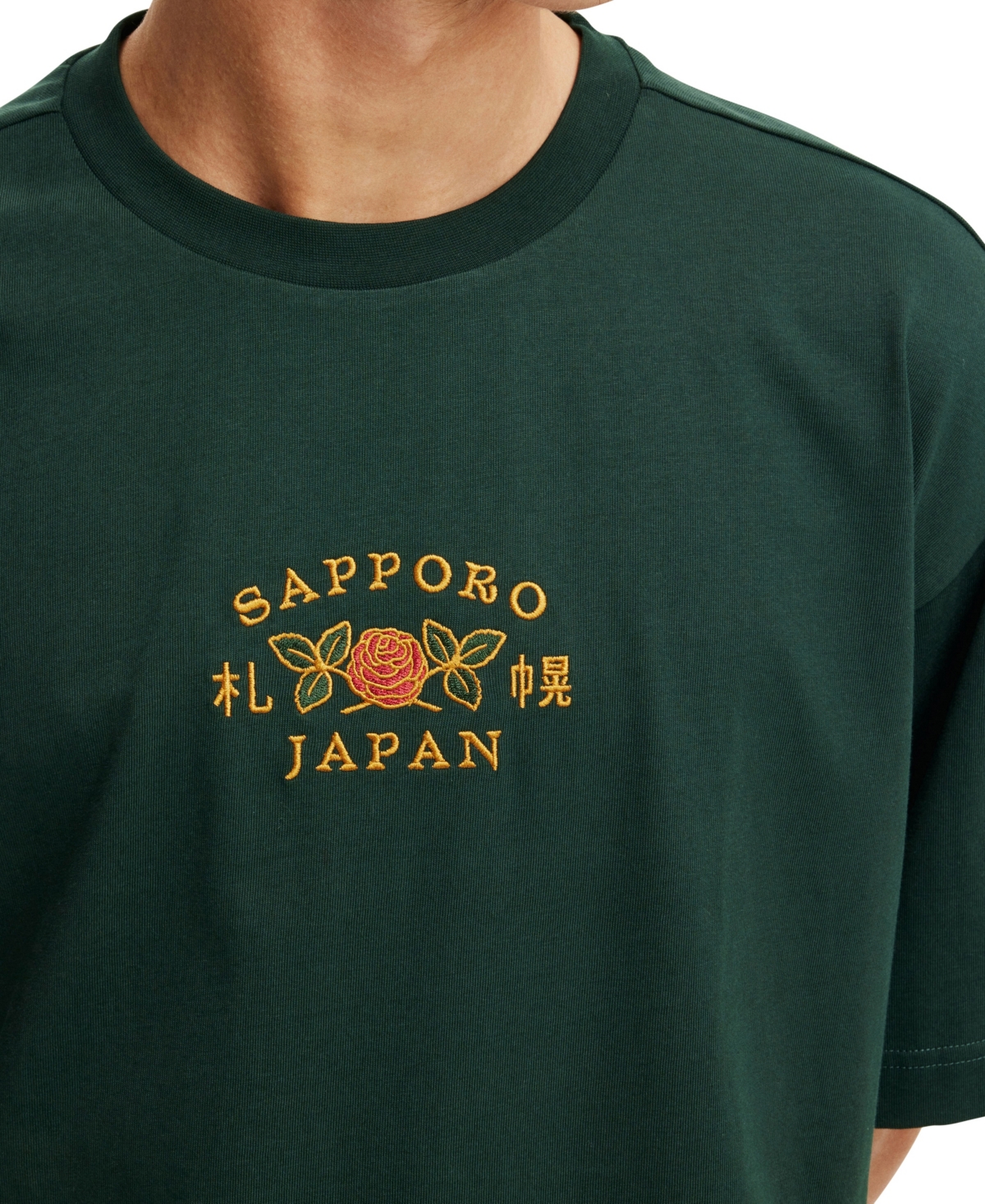 Cotton On Men's Box Fit Graphic T-Shirt -Sapporo