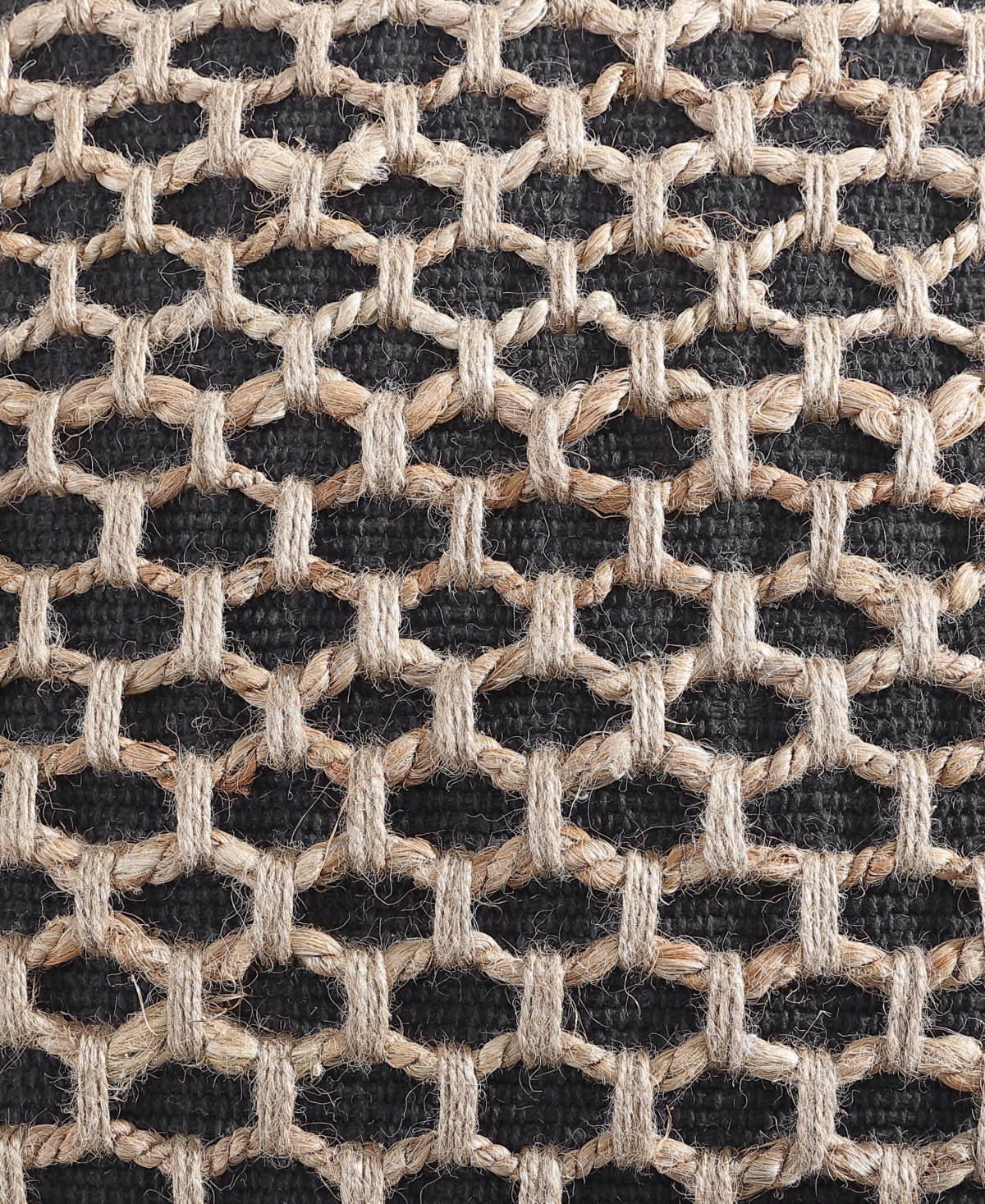 Boho Living Jada Jute Decorative Pillow, 12" X 20" In Black