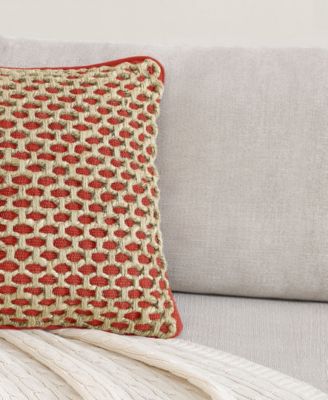 Jada Jute Decorative Pillows 2 Piece Set, 20" x 20"