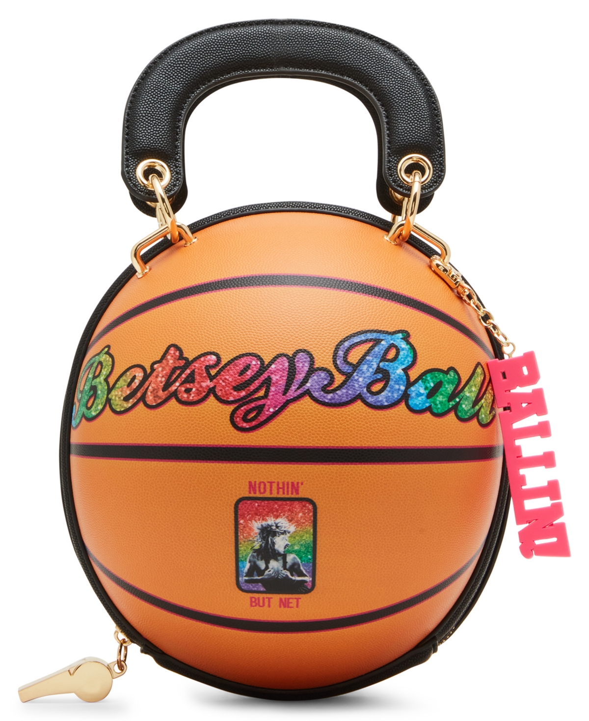 Orange basketball purse deals