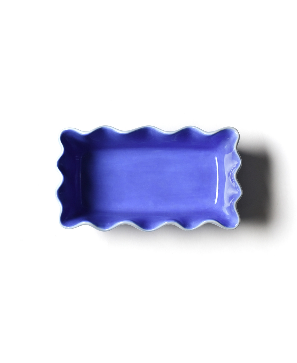 Coton Colors Iris Ruffle Loaf Pan In Blue