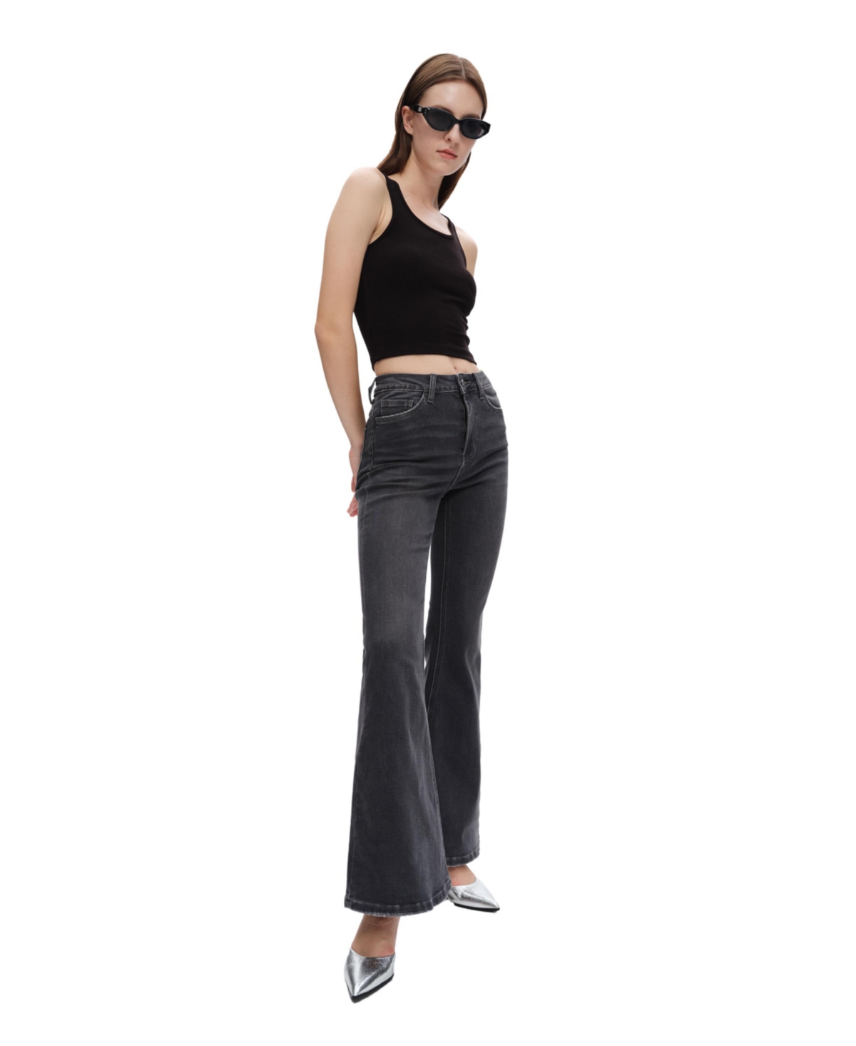 Bayeas Women's High Rise Flare Jeans