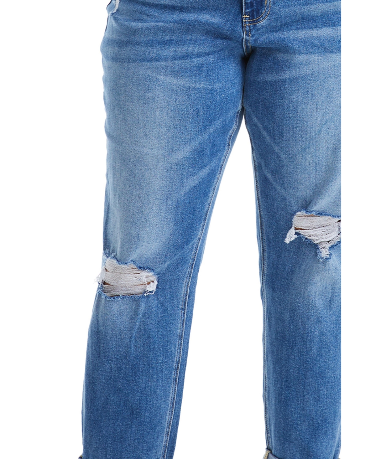 Bayeas Plus Size High Rise Relaxed Boyfriend Jeans