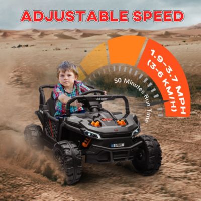 12V Ride On Truck UTV Toy with 4-Wheel Suspension
