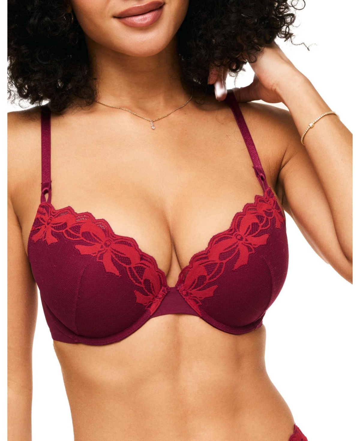 Adore Me Women's Audrina Push Up Plunge Bra